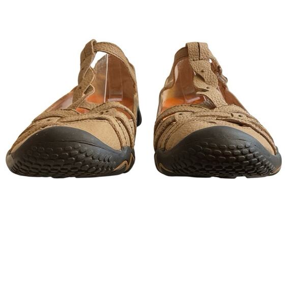 Jambu Air Vent 360 "Xterra" Tan Leather T Strap Comfort Sandals Size 8M Women’s - Picture 8 of 10